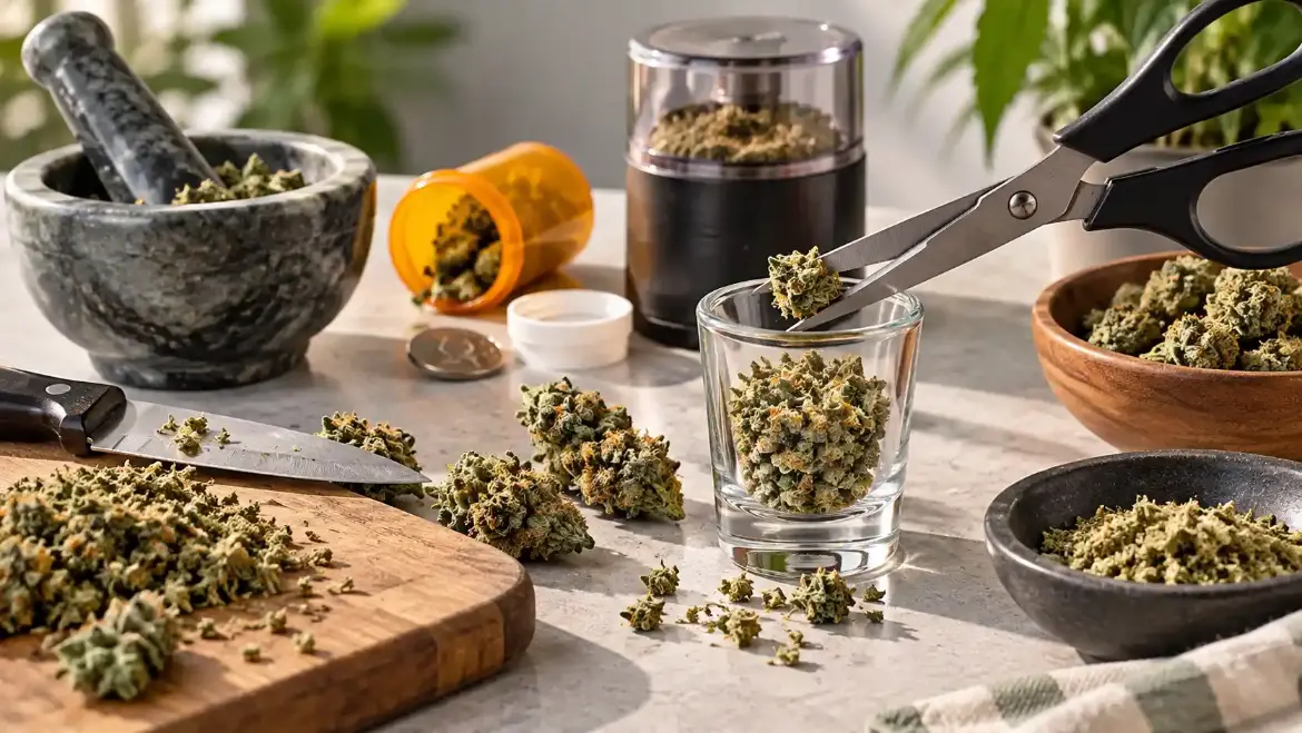 How to Grind Cannabis Flower Without a Grinder How to Grind Cannabis Flower Without a Grinder